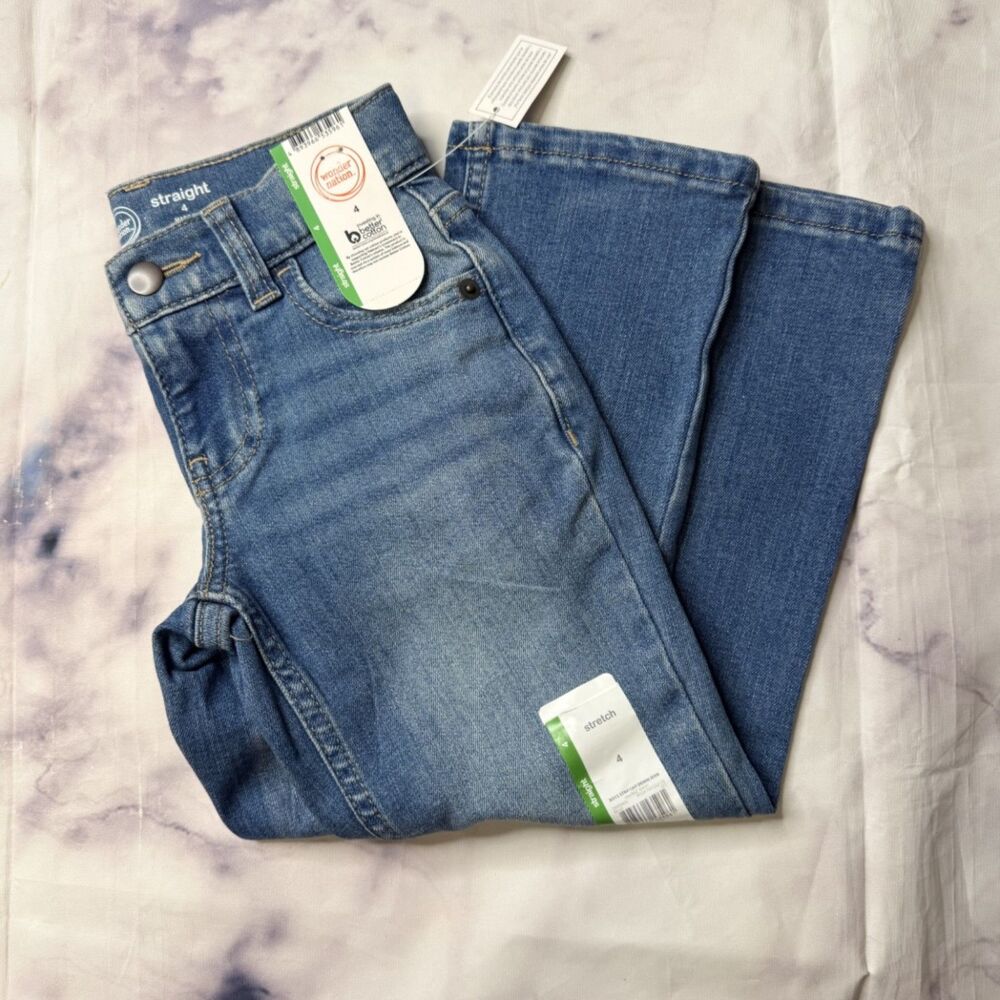 Wonder Nation Boys Straight Fit Denim Jeans